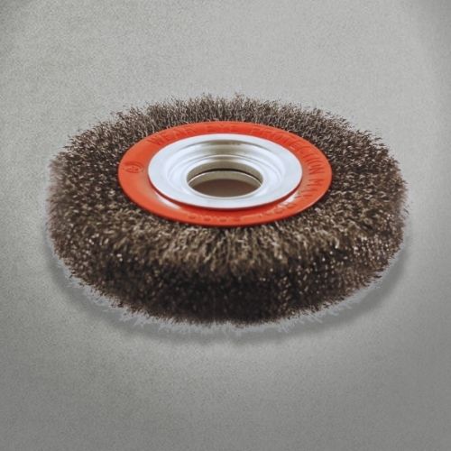 Industrial wire brush wheel for rust and paint removal